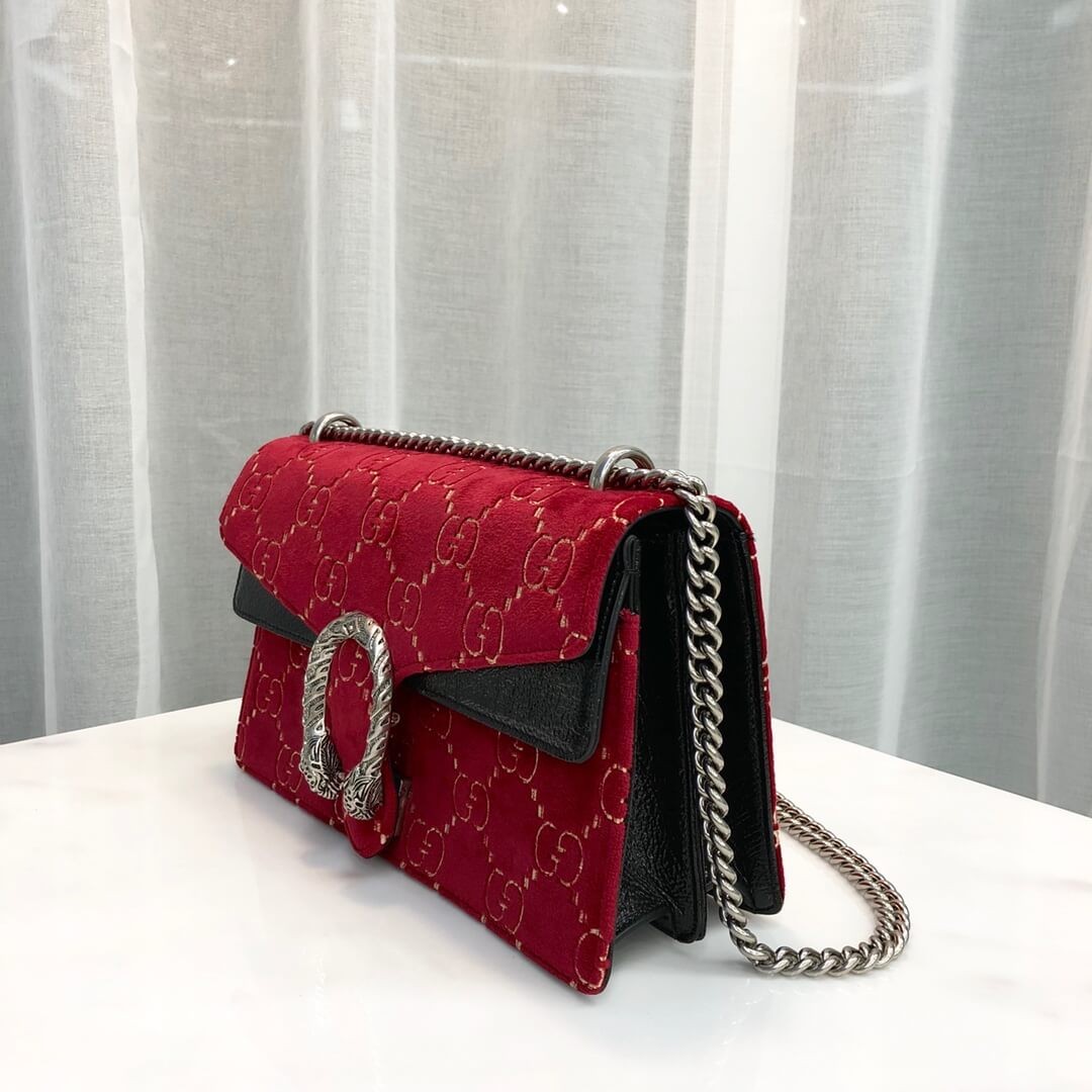 Gucci Dionysus GG Velvet Small Shoulder Bag 400249
