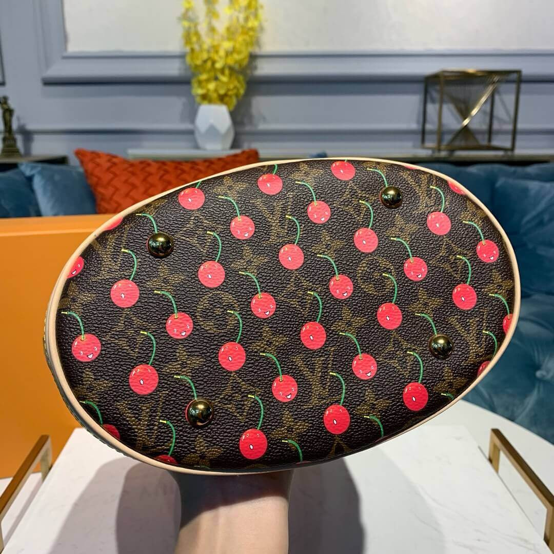 Louis Vuitton Monogram Cherry Petit Bucket M42238