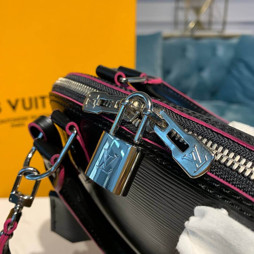 Louis Vuitton Epi Leather Alma BB M40302 Black/Pink