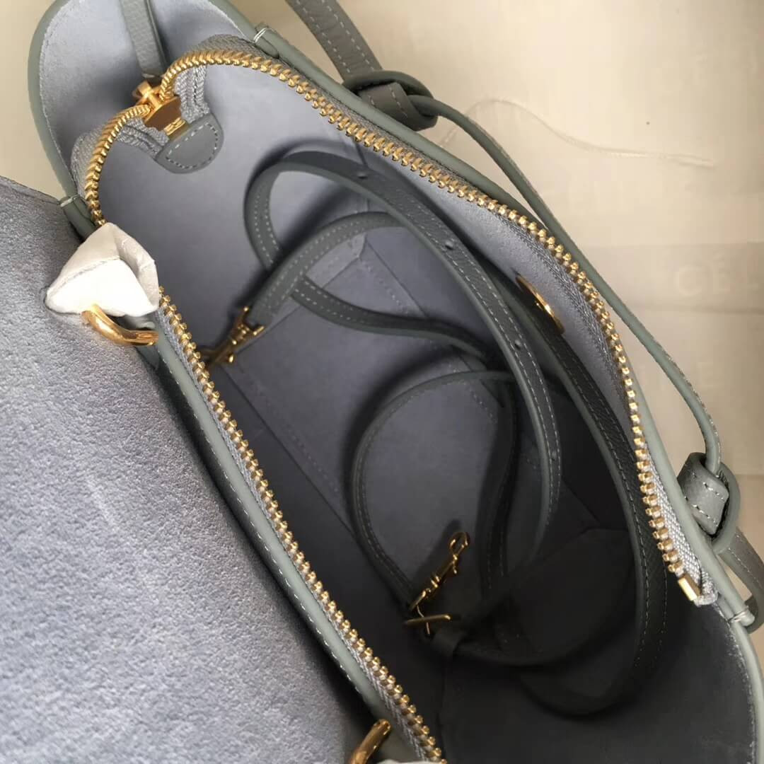 Celine Micro Belt Bag In Grained Calfskin 189153 Light Blue