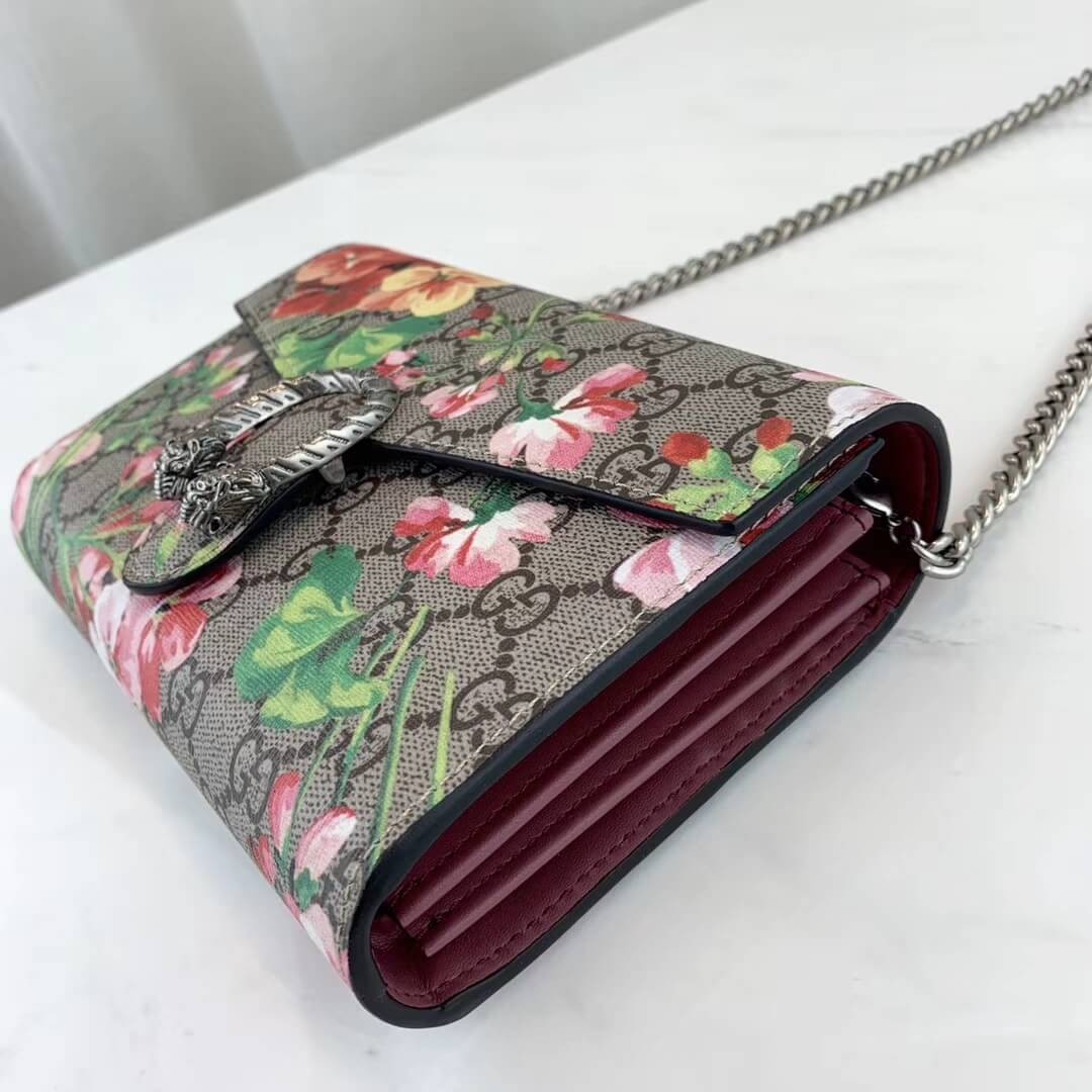 Gucci Dionysus Blooms Print Mini Chain Bag 401231