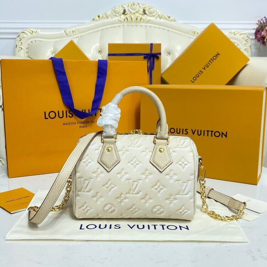 Louis Vuitton Speedy Bandouliere 20 M46163 Pale Beige