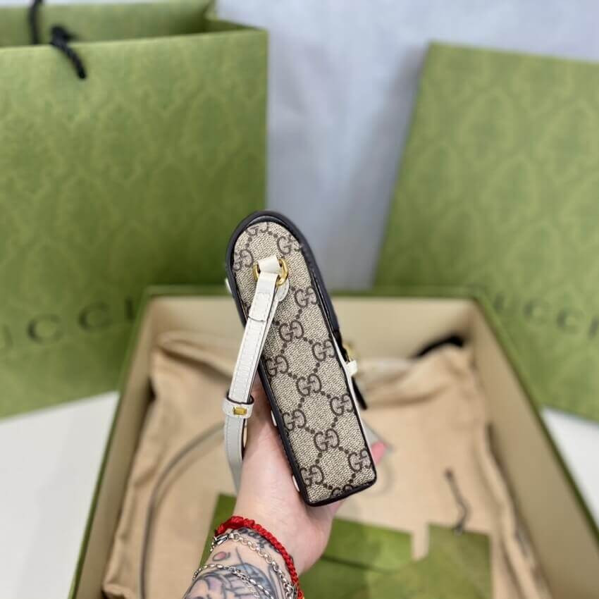 Gucci GG Supreme Horsebit 1955 Mini Bag 625615