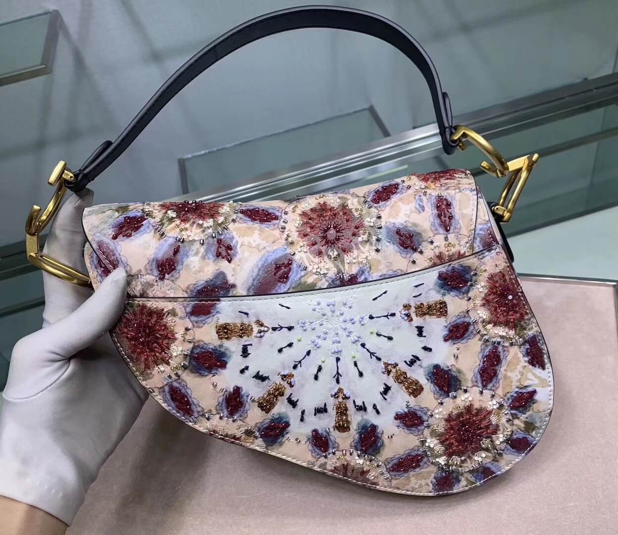 Christian Dior KaleiDiorscopic Saddle Bag M0446