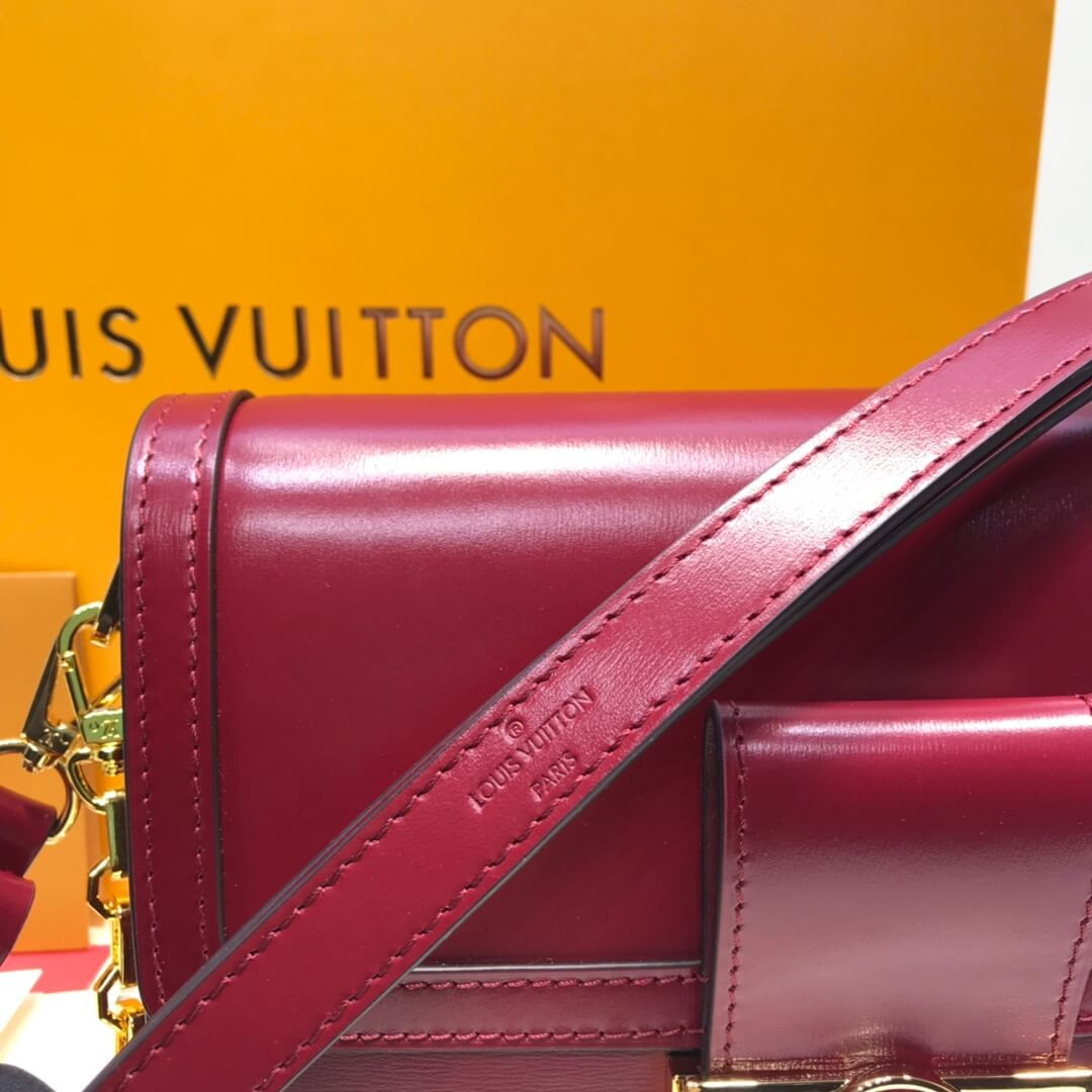 Louis Vuitton Smooth Calfskin Leather Dauphine MM M55735 M55821