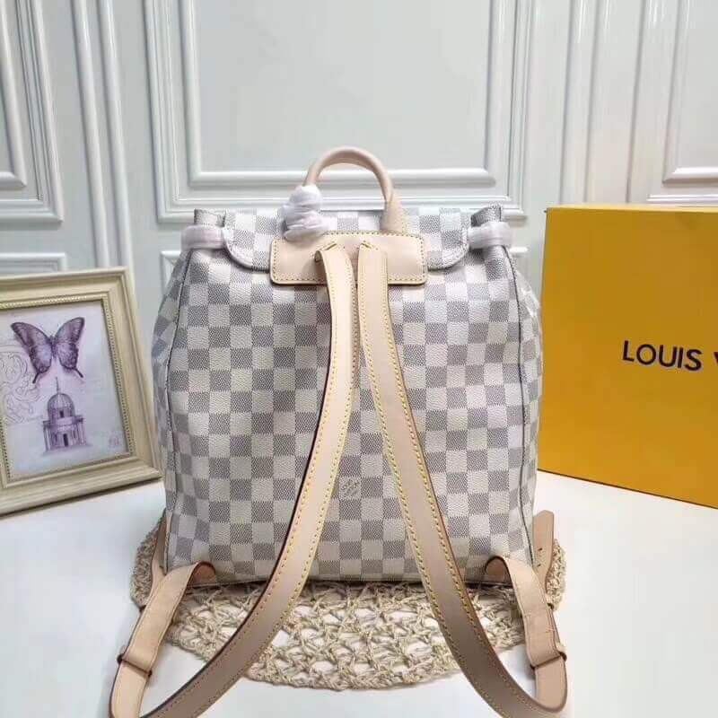 Louis Vuitton Damier Azur Canvas Sperone Backpack N41578