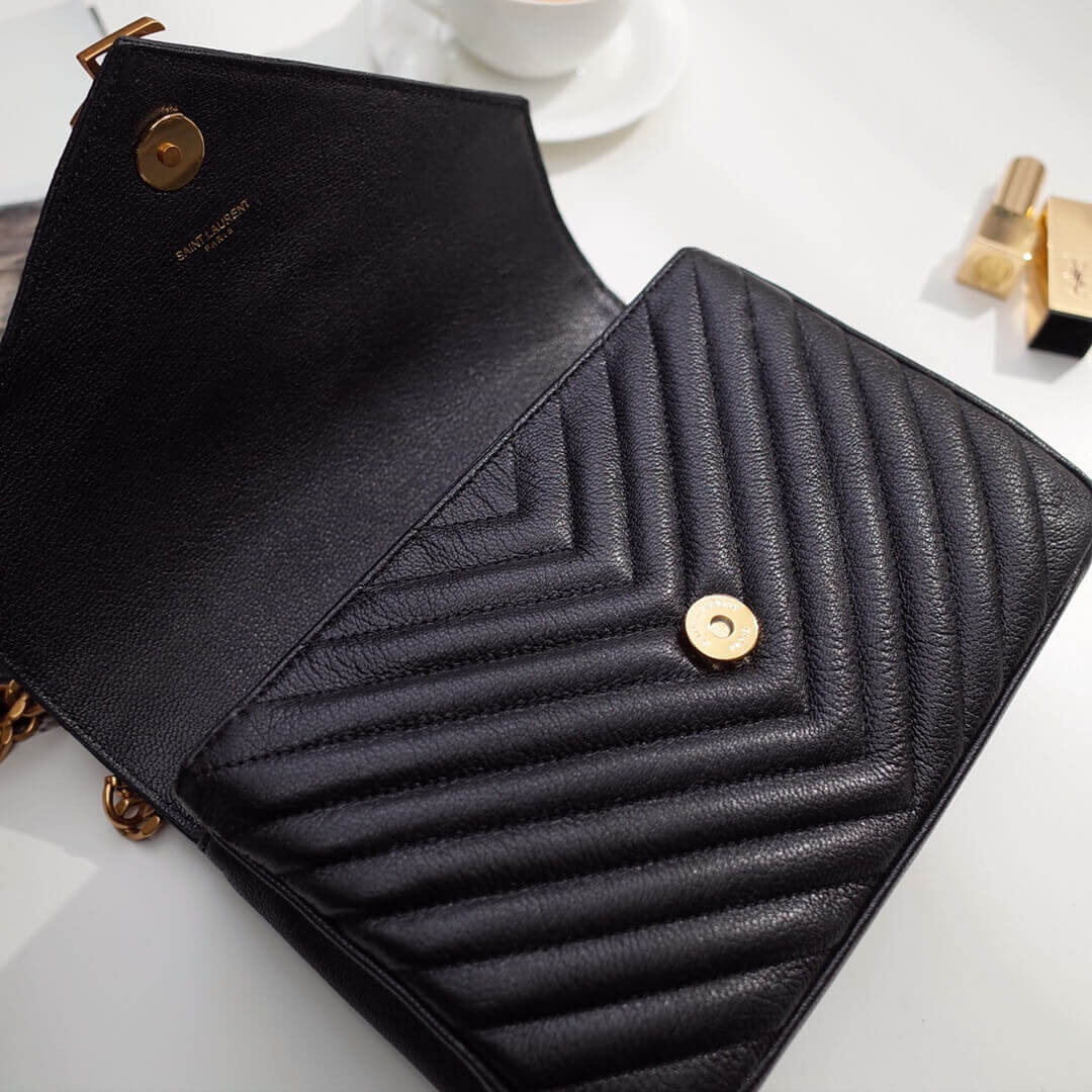 Saint Laurent Medium Collège Bag 392737 Black