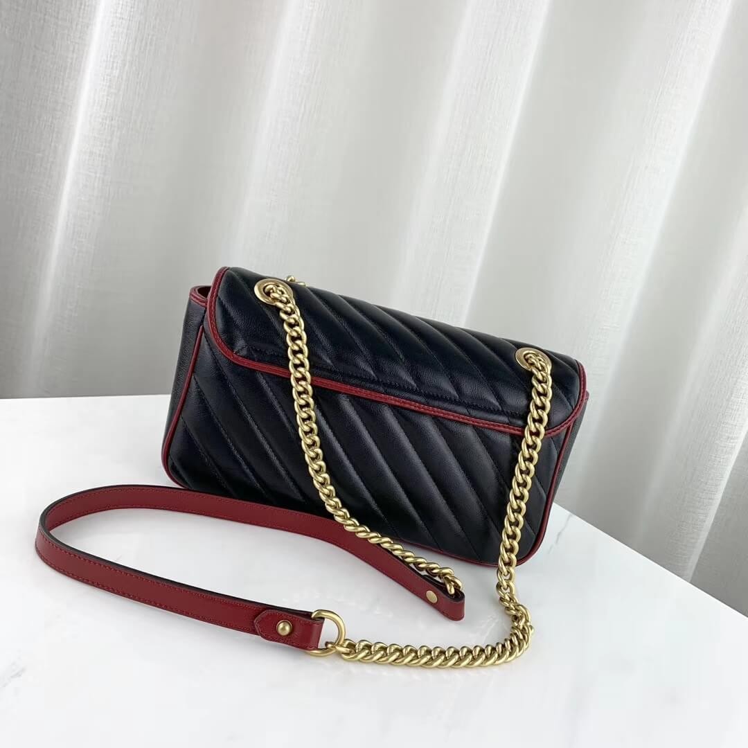 Gucci GG Marmont Small Shoulder Bag 443497 Black