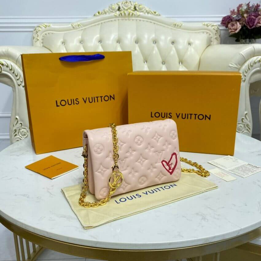 Louis Vuitton Limited Edition Pochette Coussin M80834 Dragee Pink