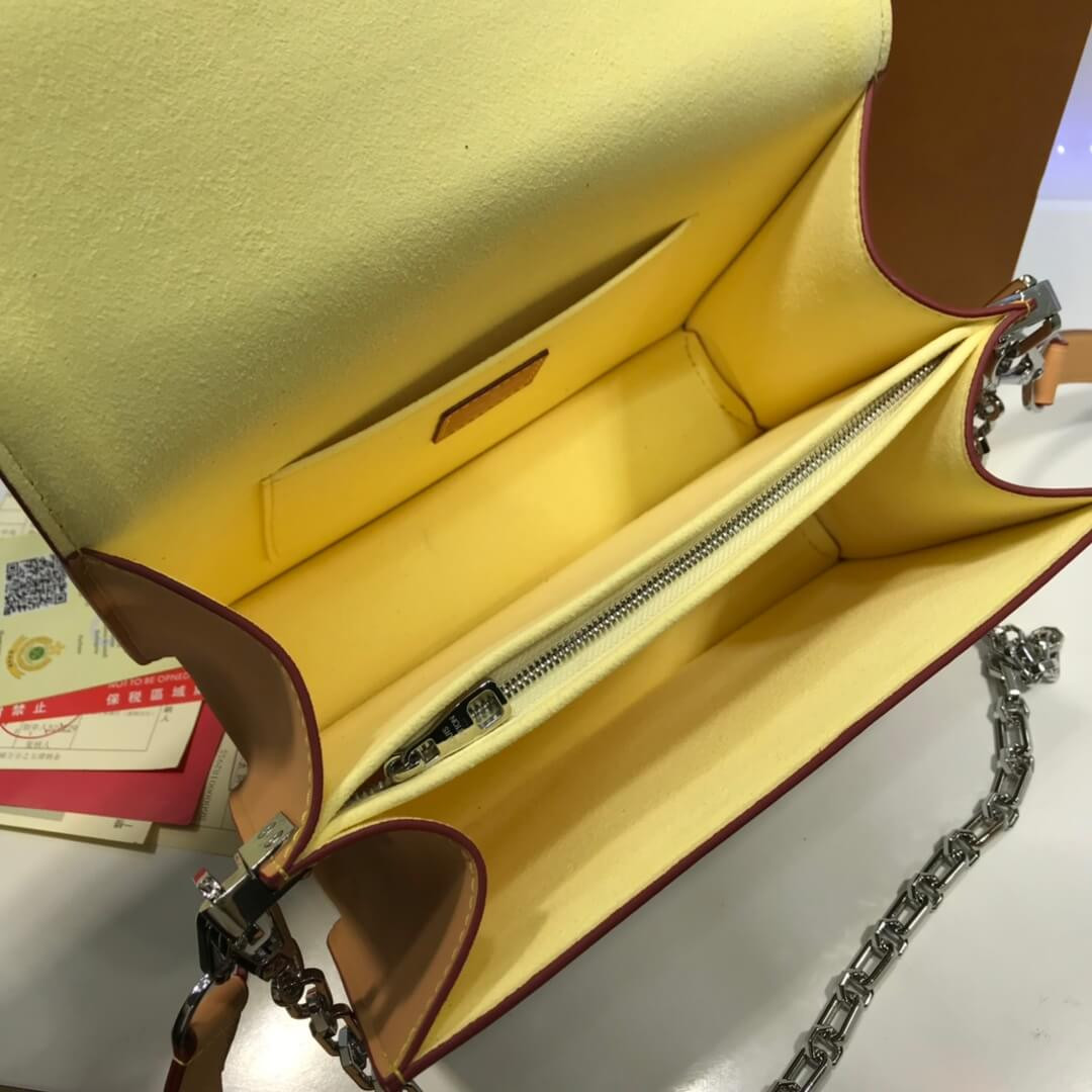 Louis Vuitton Printed Calf Leather Dauphine MM M55452