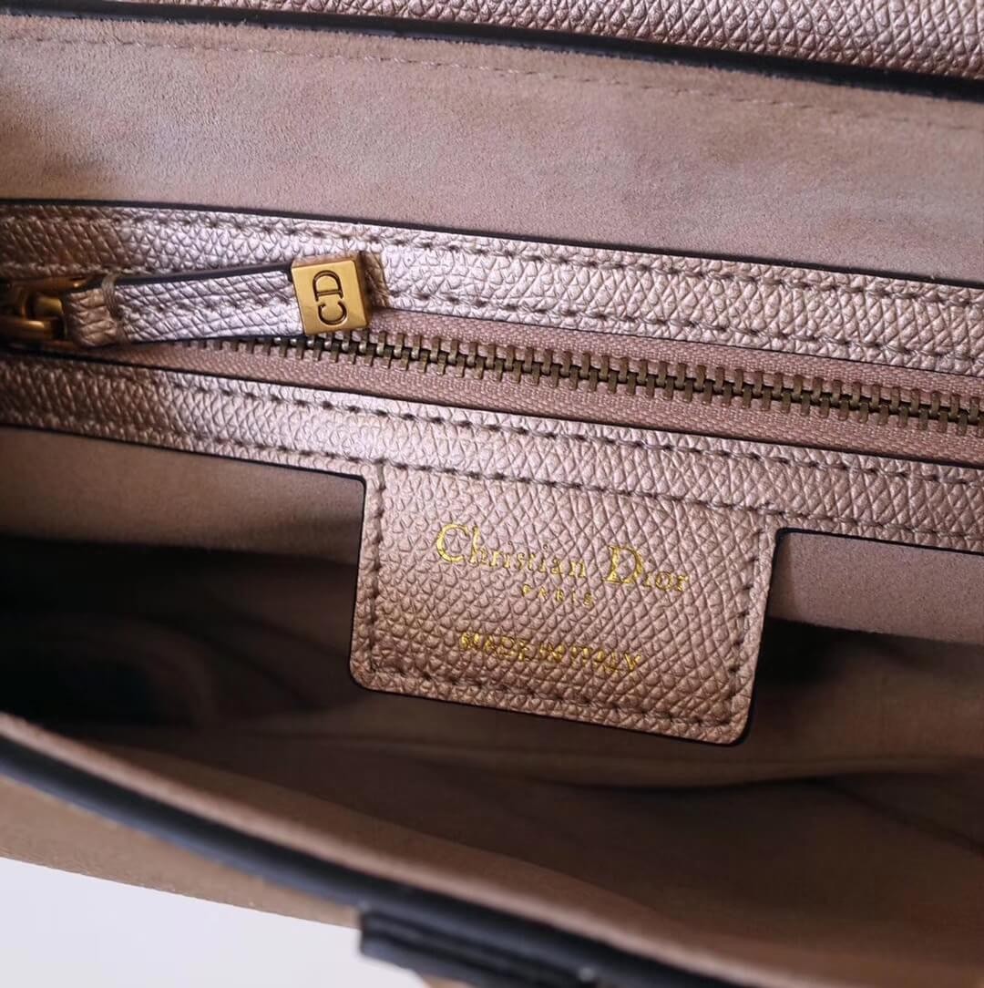 Christian Dior Grained Calfskin Saddle Bag M0446