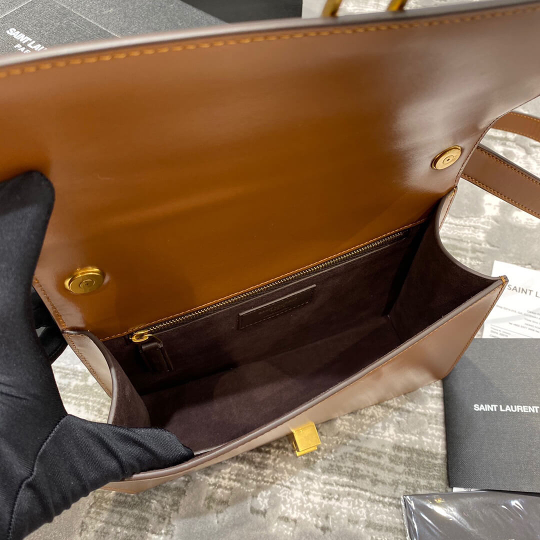 Saint Laurent Carre Satchel In Smooth Leather 585060