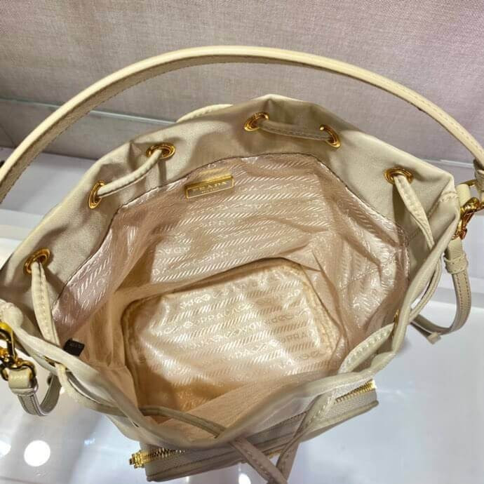 Prada Duet Leather Shoulder Bag 1BH038