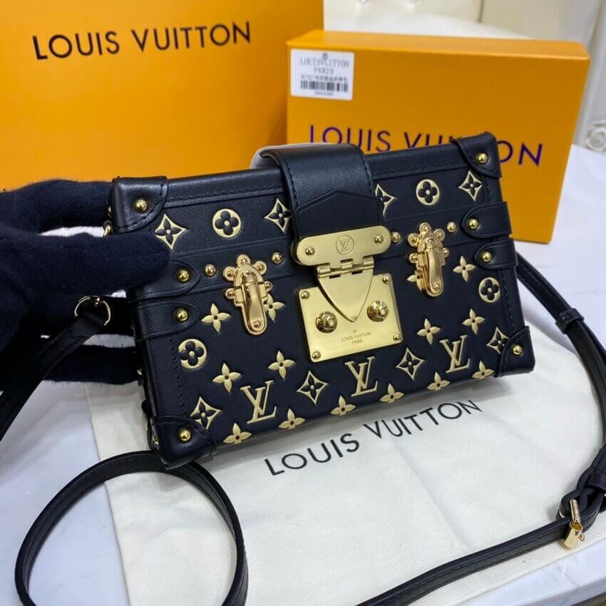 Louis Vuitton Petite Malle Monogram Metal Bag M57817