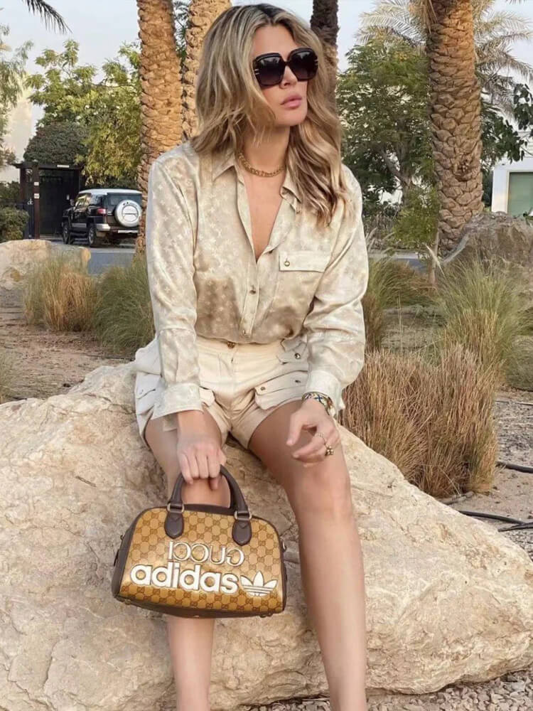 adidas x Gucci Mini Duffle Bag 702397 in GG Crystal Canvas