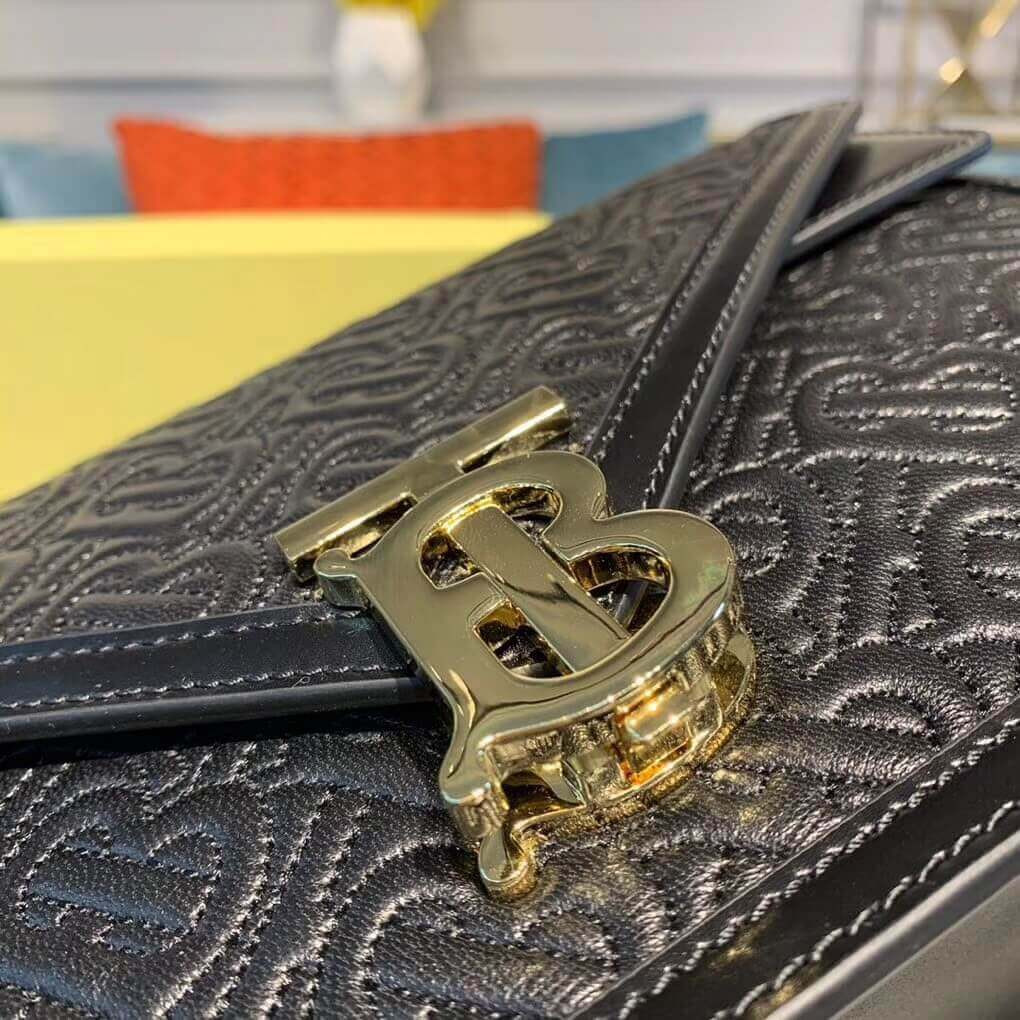 Burberry Small Quilted Monogram TB Envelope Clutch 80148361