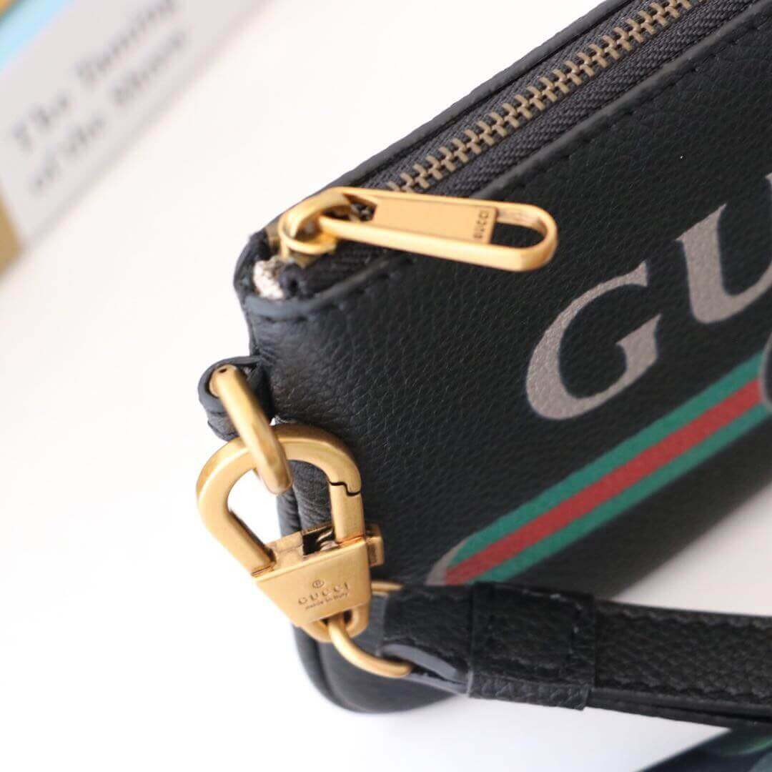 Gucci Logo Print Clutch Bag 526886