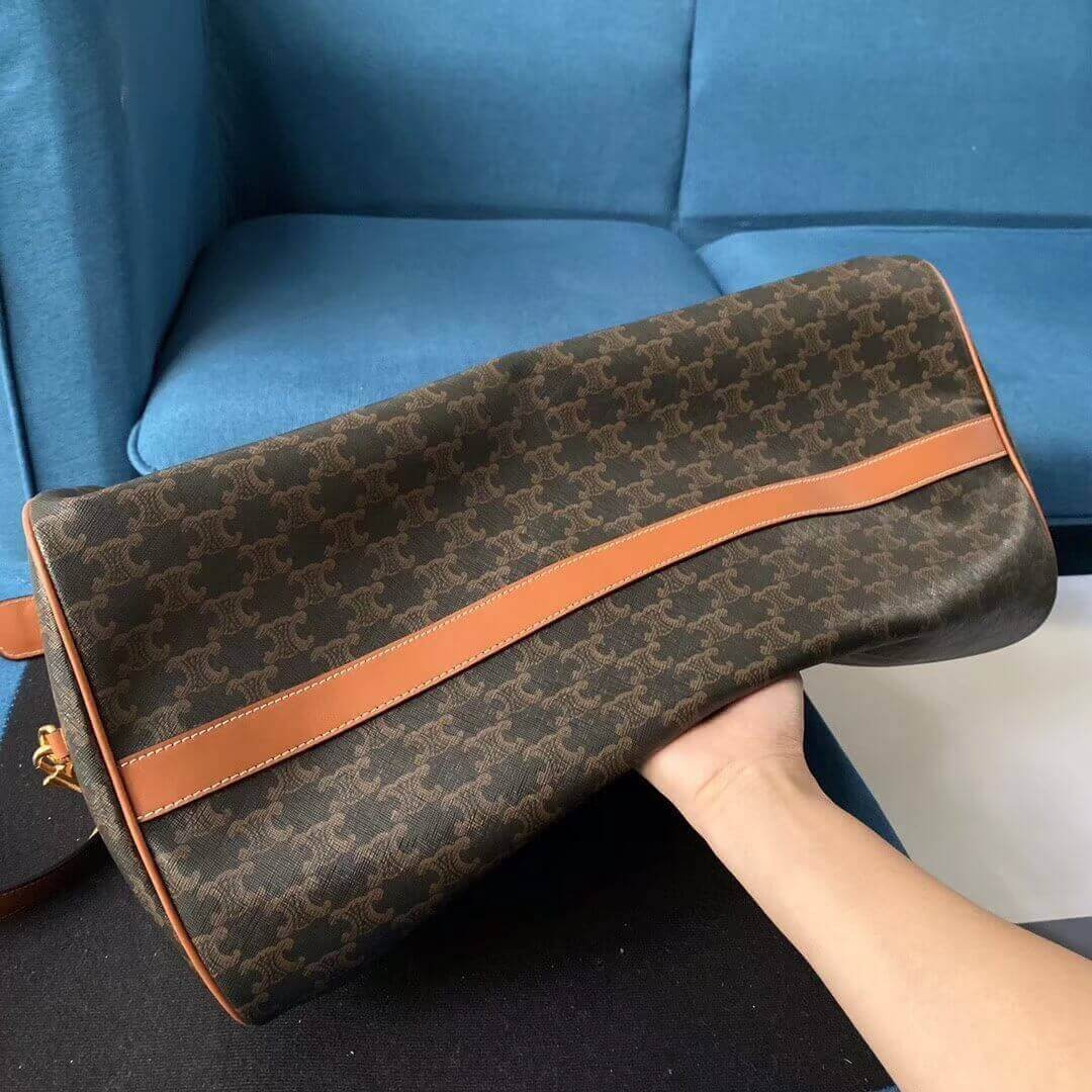 Celine Large Voyage Bag In Triomphe Canvas 191472
