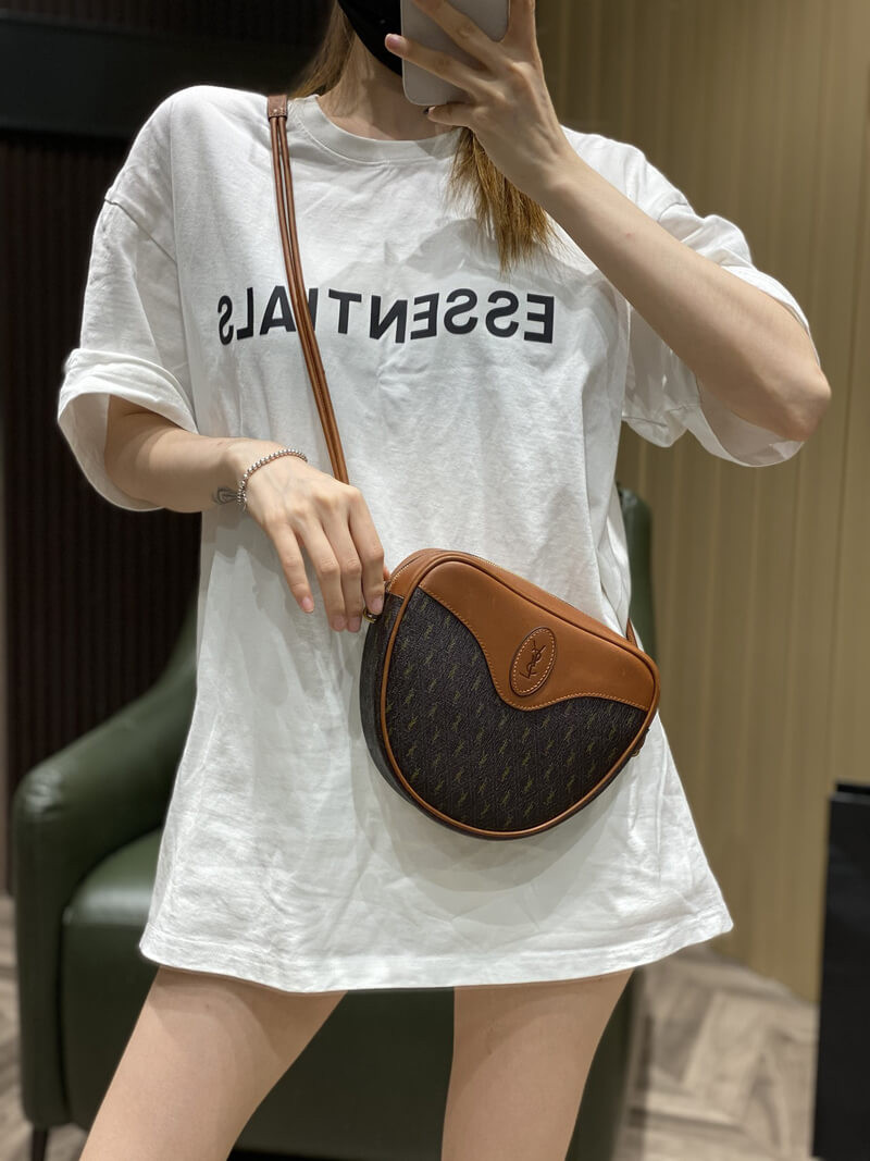 Saint Laurent YSL Le Monogramme Cœur Bag 675260 Chestnut