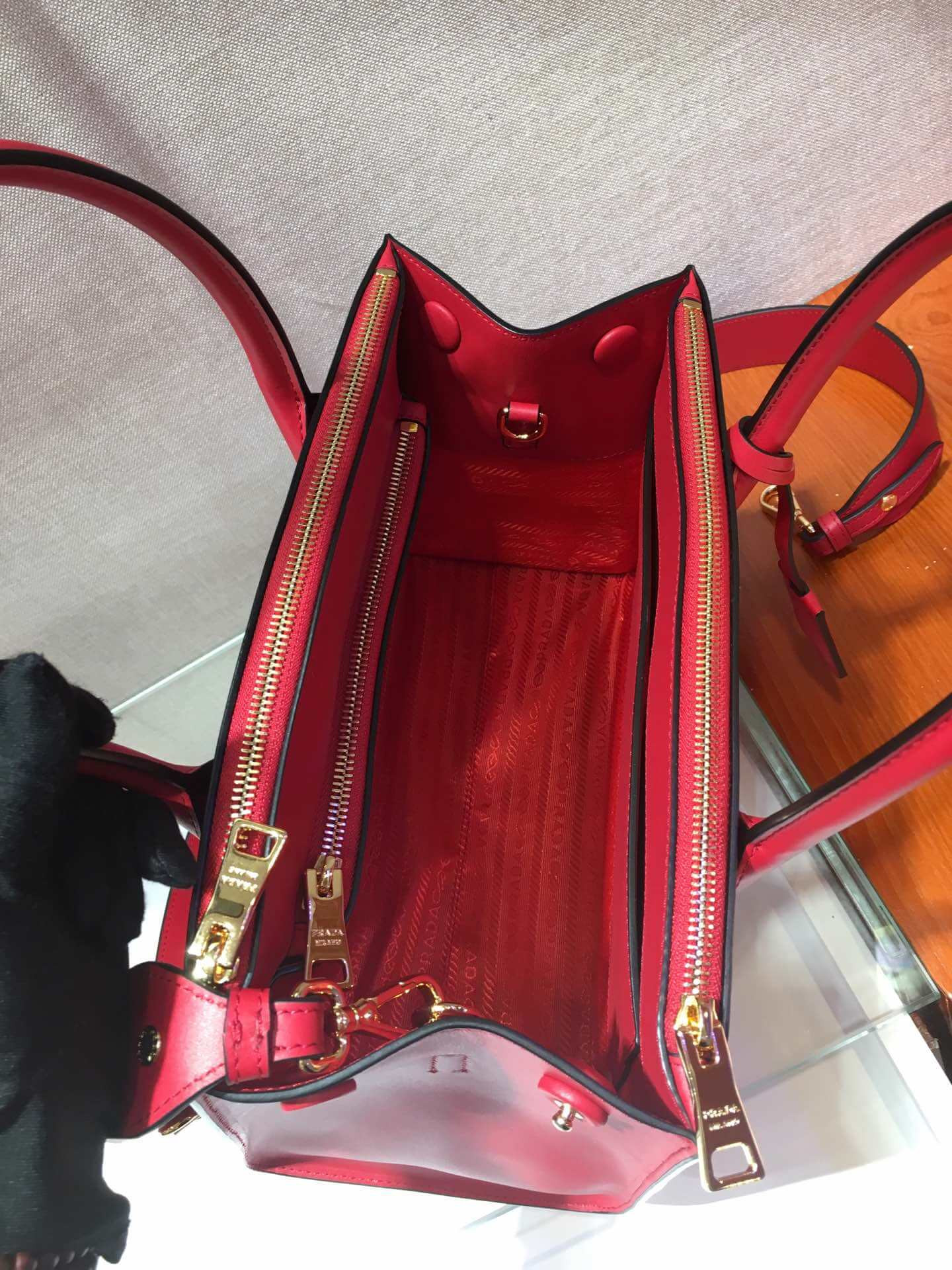 Prada Paradigme Saffiano Leather Bag 1BA102-1