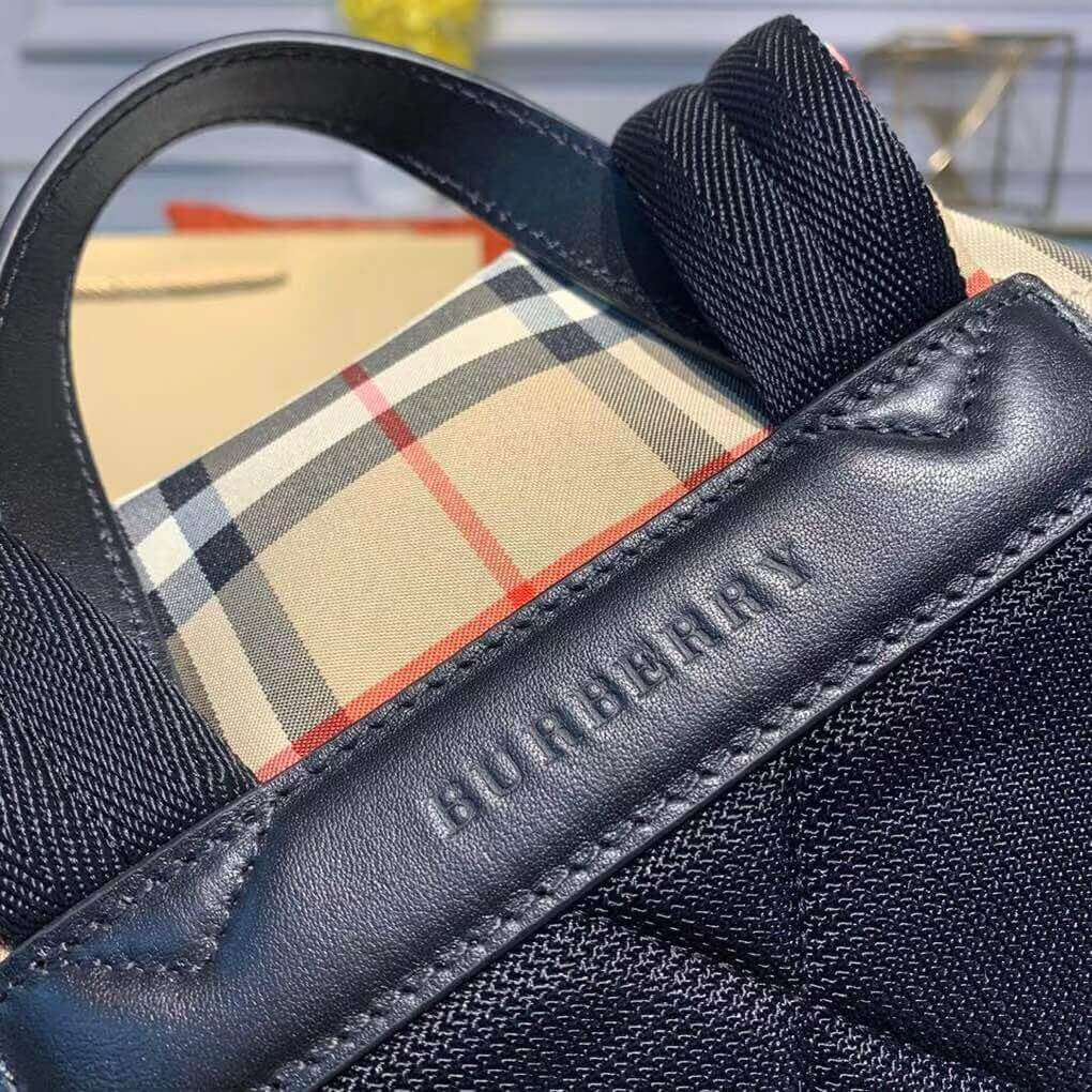 Burberry The Medium Rucksack in Icon Stripe Nylon 80151461