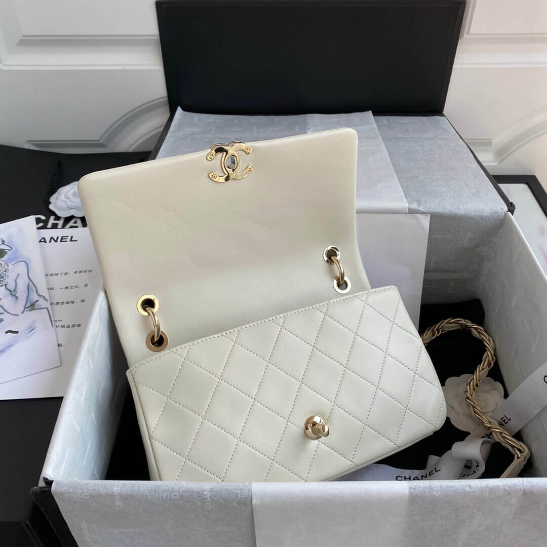 Chanel Lambskin Large Flap Bag AS2319