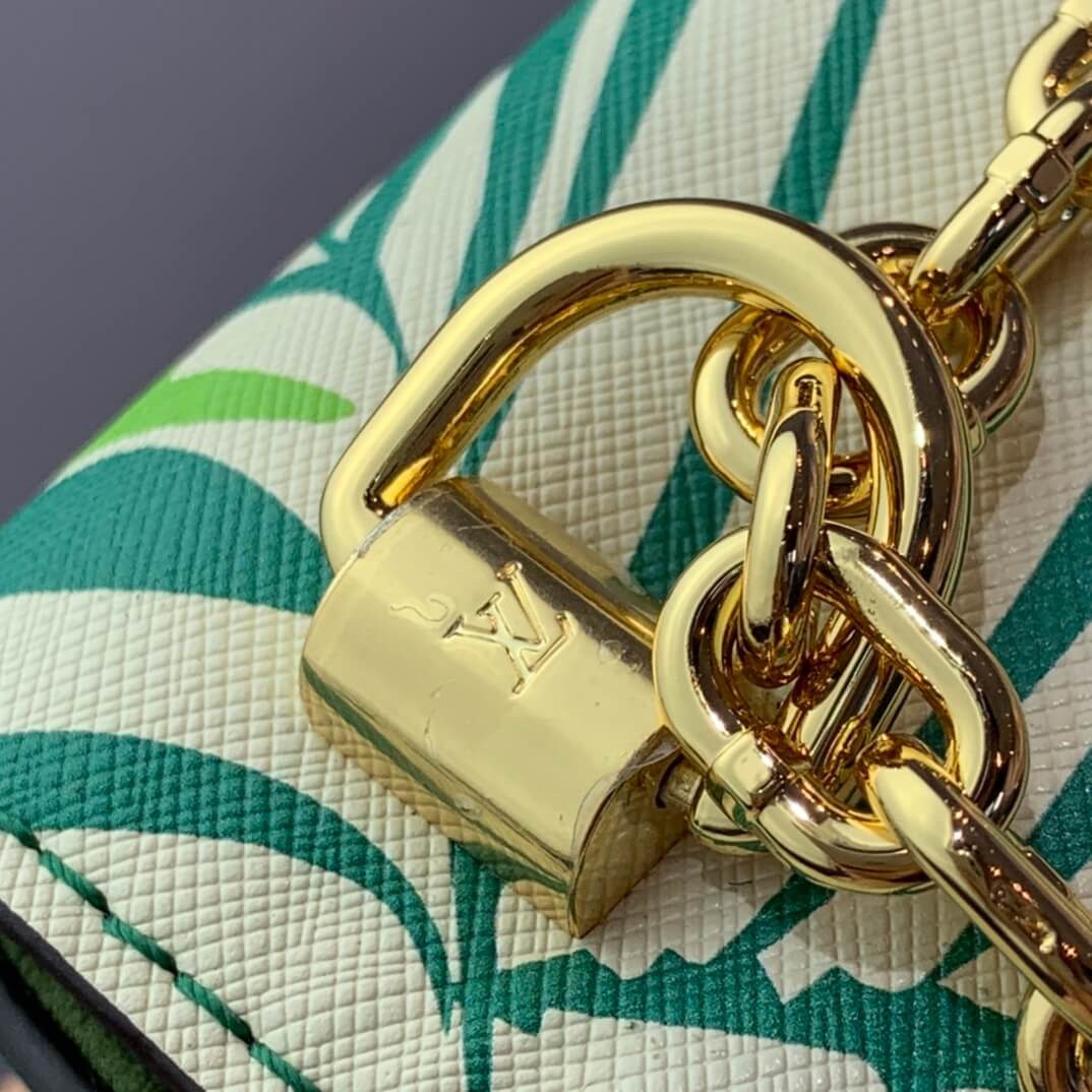 Louis Vuitton Palm Print Twist MM Bag M50282