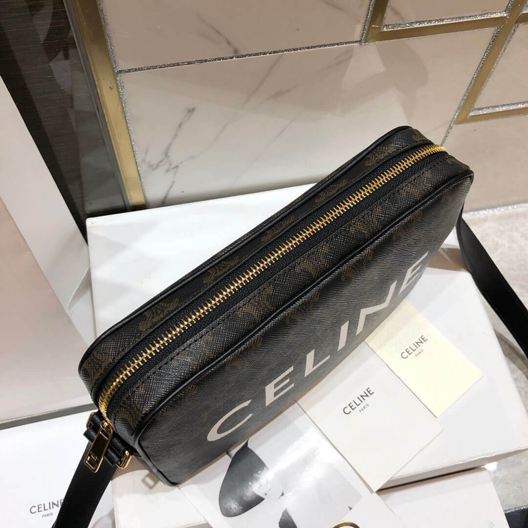 Celine Medium Messenger Bag In Triomphe Canvas 194502