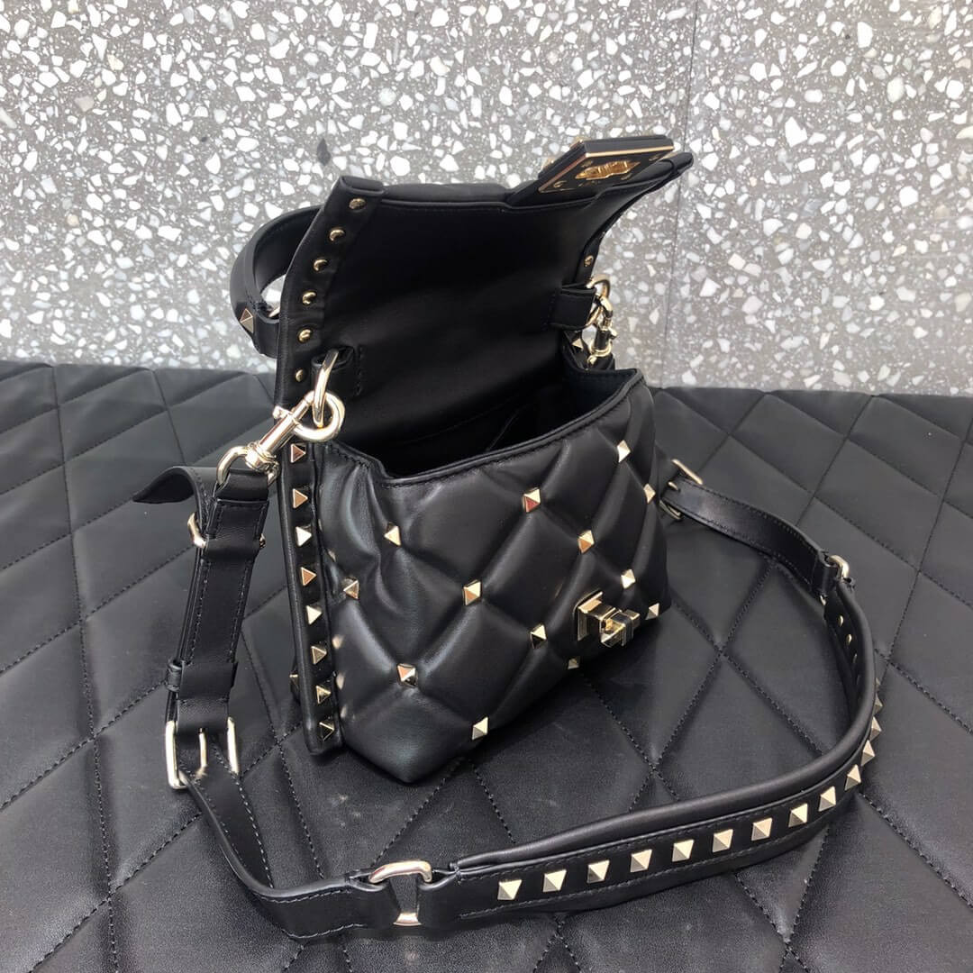 Valentino Garavani Candystud Mini Leather Shoulder Bag 0220