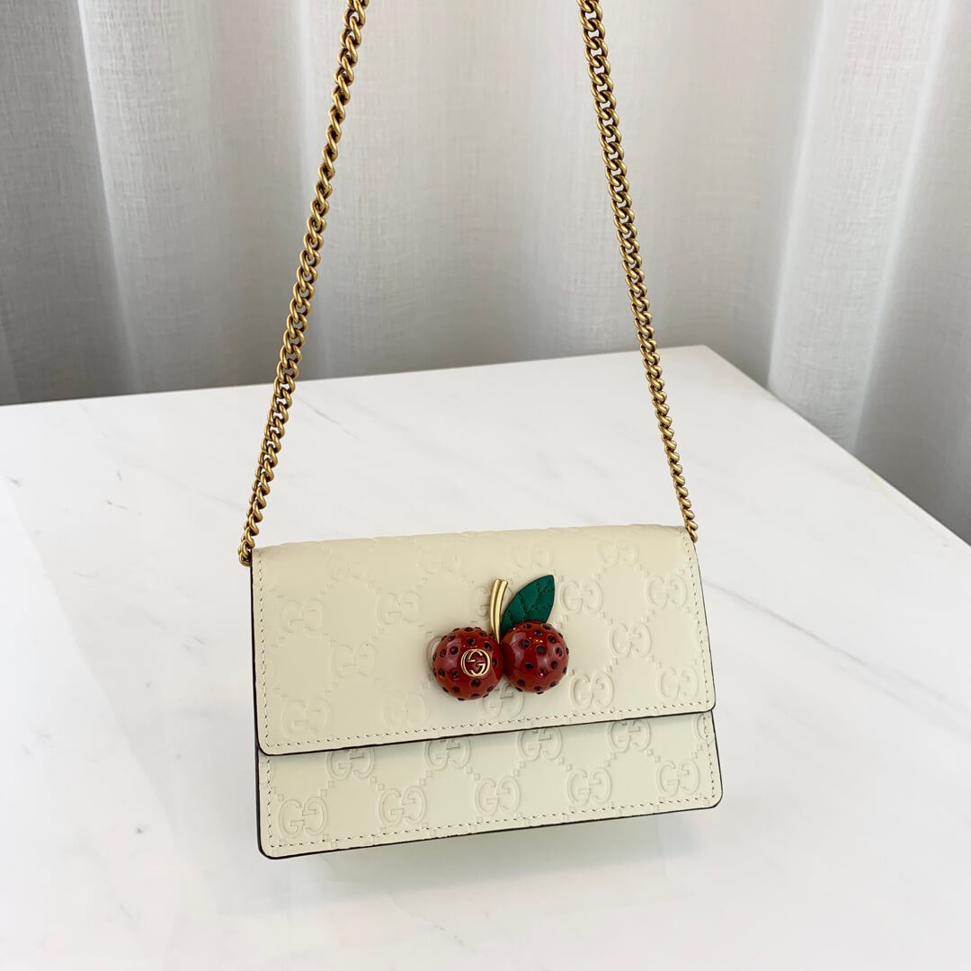 Gucci Signature Mini Bag With Cherries 481291