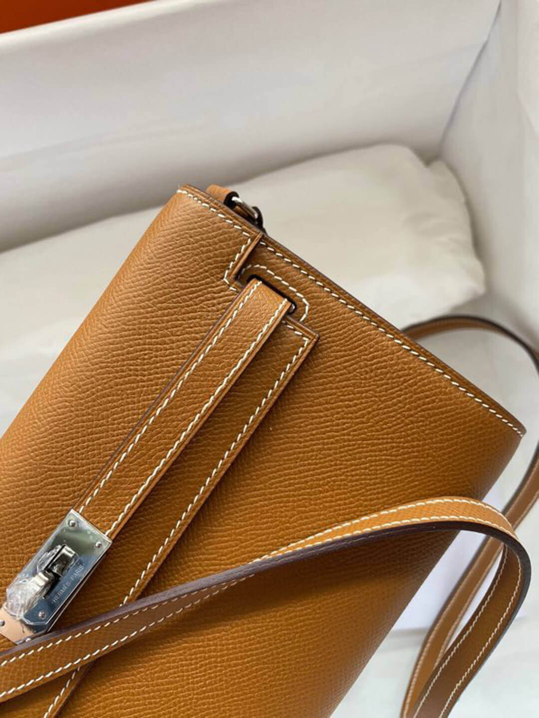 Hermes Kelly Wallet to Go Woc 499041 Brown