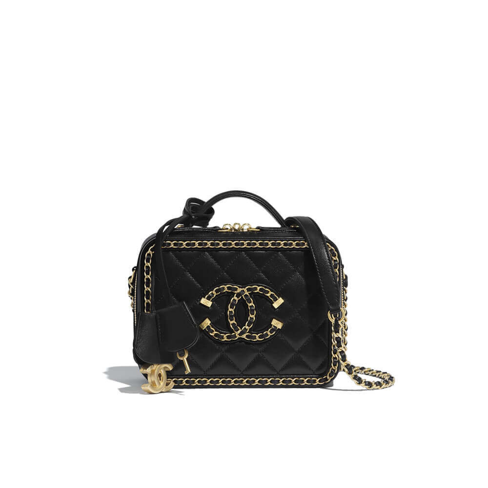 Chanel Chain Around CC Filigree Small Vanity Bag AS1785