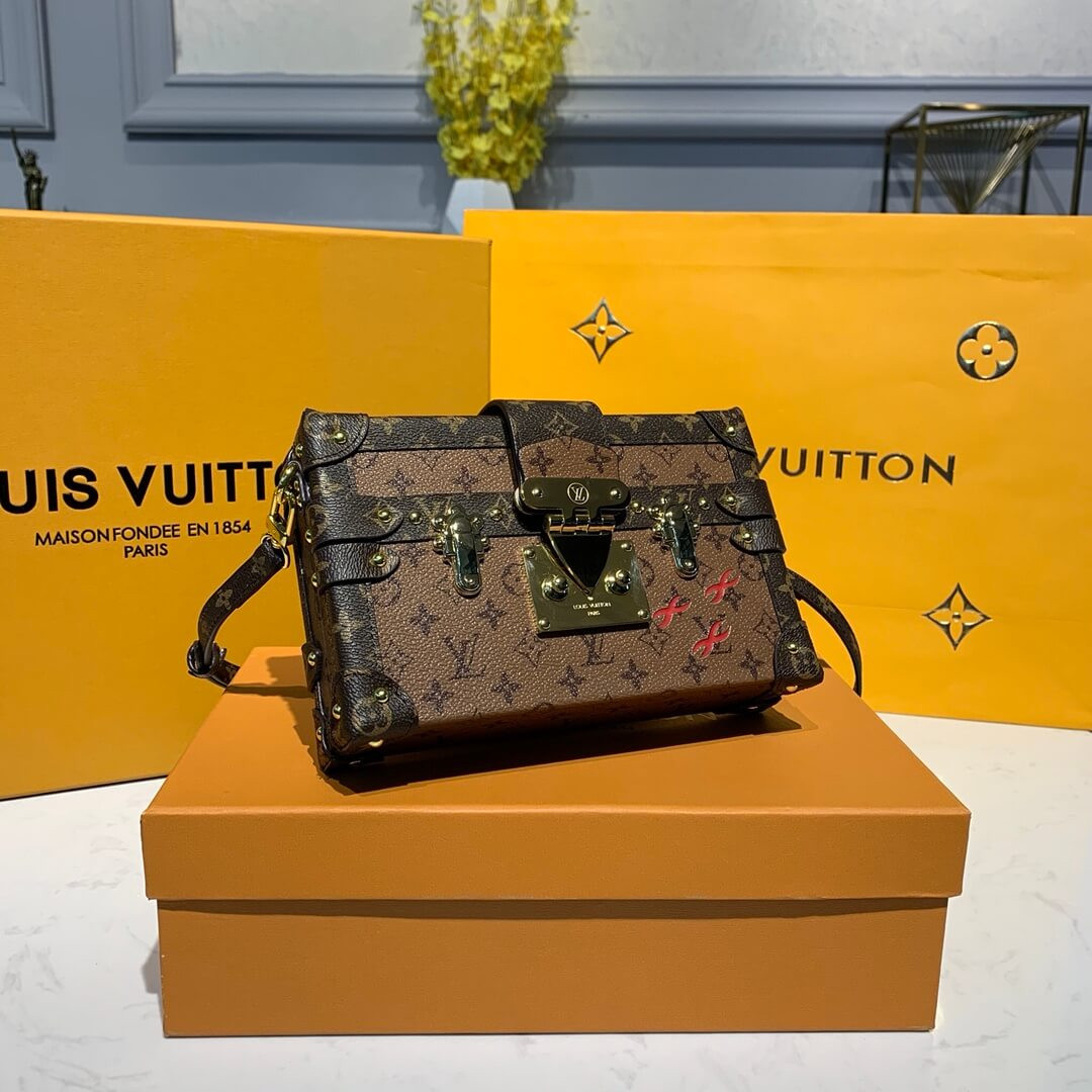 Louis Vuitton Monogram Reverse Canvas Petite Malle M44154