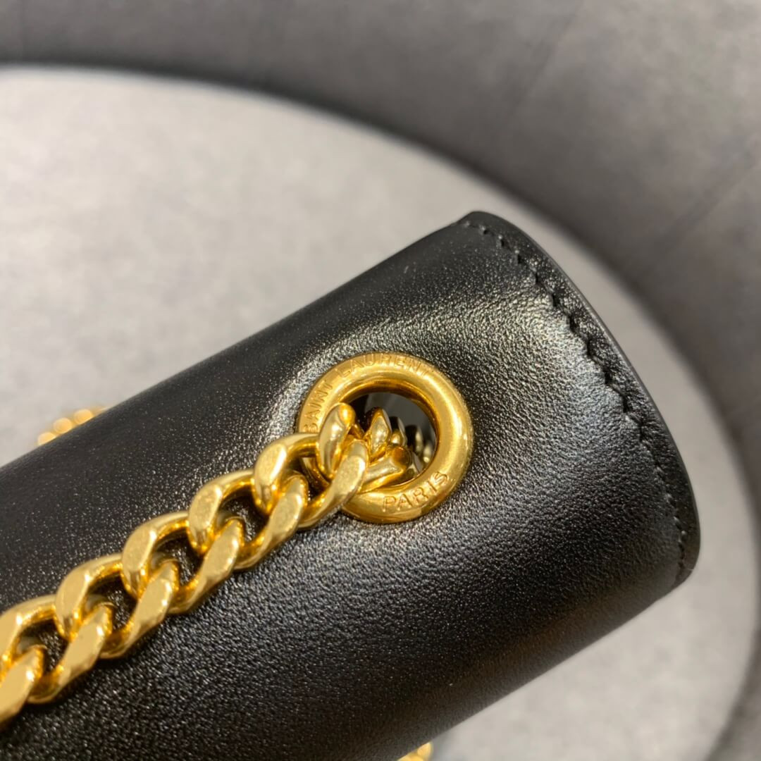 Saint Laurent Smooth Calfskin Small Classic Monogram Kate Tassel Satchel 354120