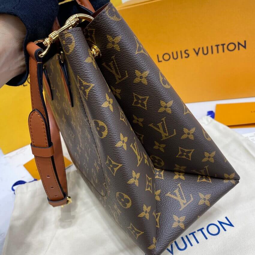Louis Vuitton Monogram Canvas Flower Tote M43770 Caramel