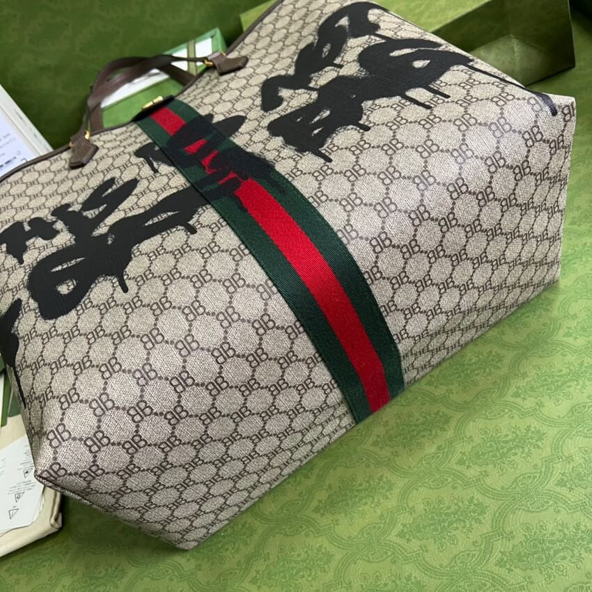Balenciaga x Gucci Hacker Graffiti Large Tote Bag 680127