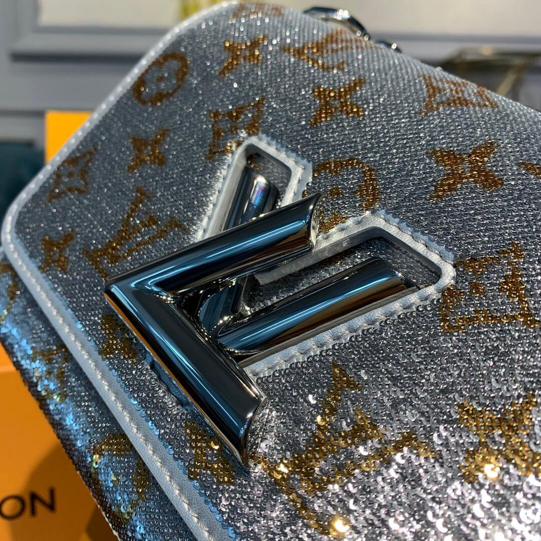 Louis Vuitton Twist PM with Silver Sequins M55842