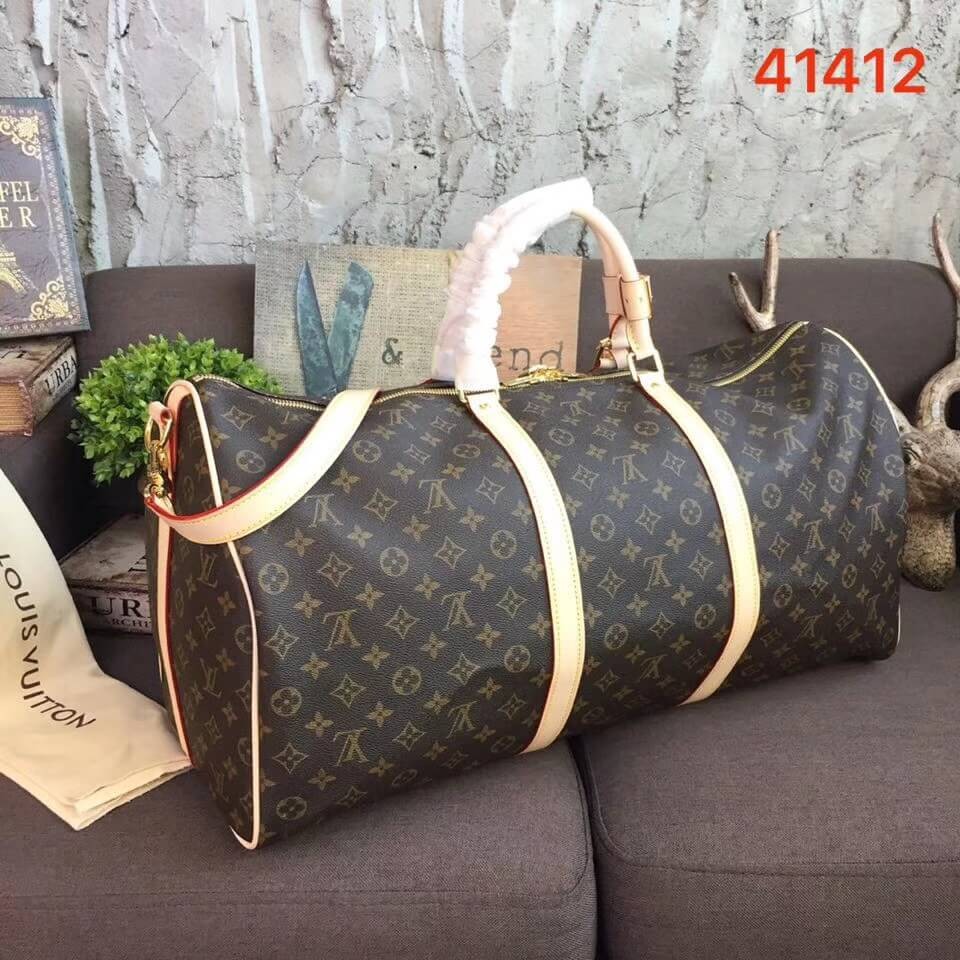 Louis Vuitton Monogram Canvas Keepall Bandouliere 60 M41412
