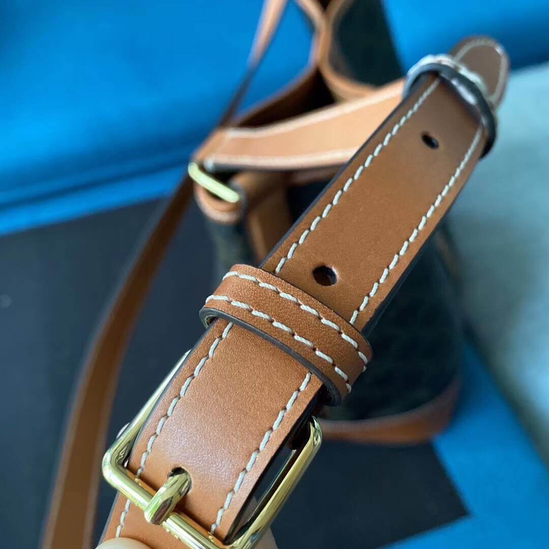 Celine Medium Bucket In Triomphe Canvas 191132