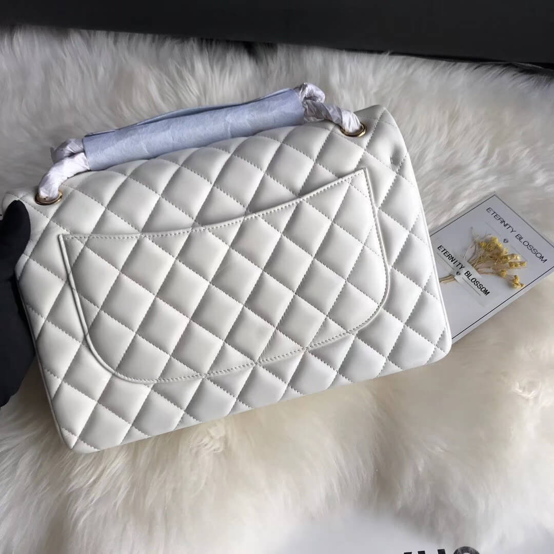 Chanel Lambskin 30cm Classic Flap Bag A1113