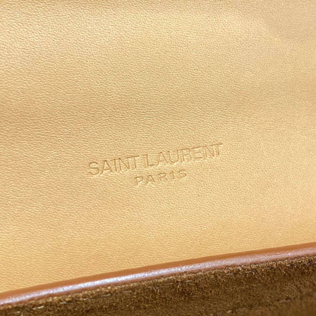 Saint Laurent Kaia YSL-Plaque Small Leather Satchel 619740