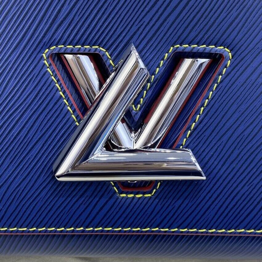 Louis Vuitton Epi Leather Twist MM M50282 Navy Blue/Red