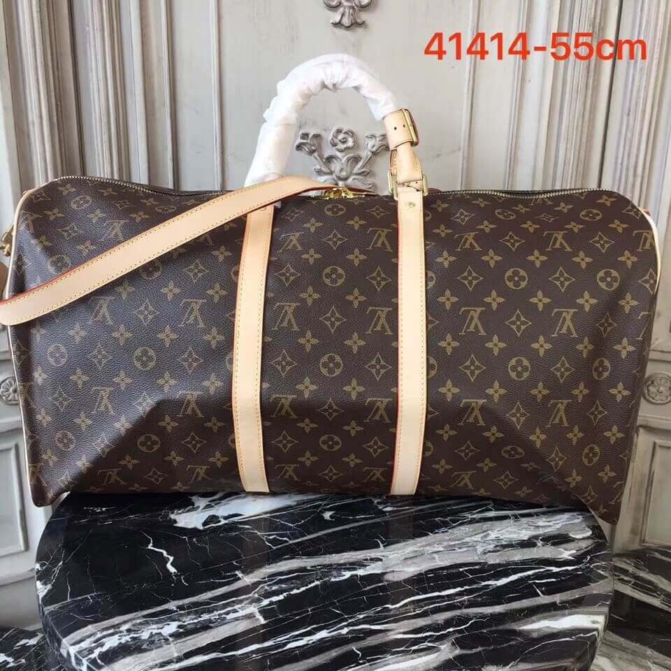 Louis Vuitton Monogram Canvas Keepall Bandouliere 55 M41414