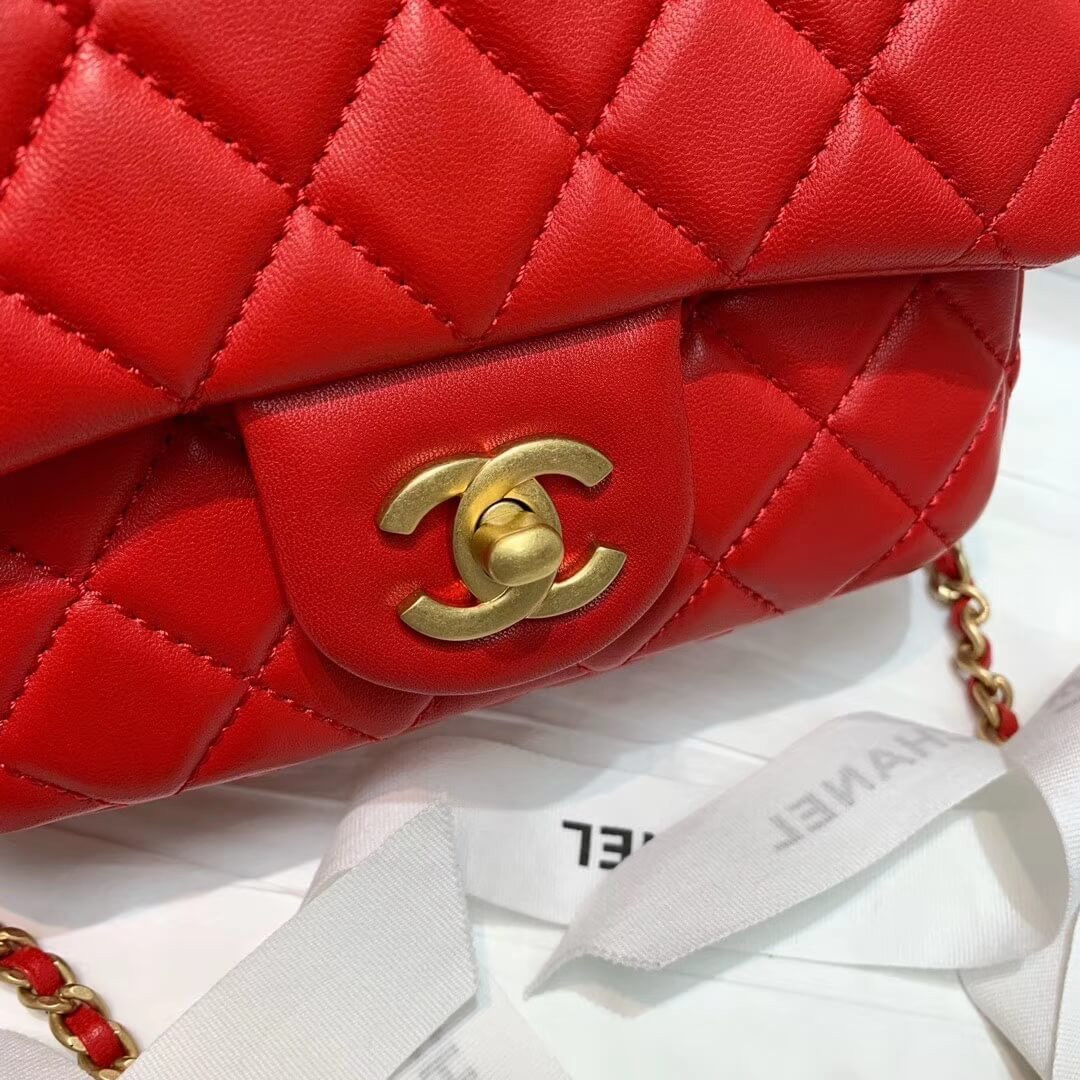 Chanel Lambskin Flap Bag AS1786