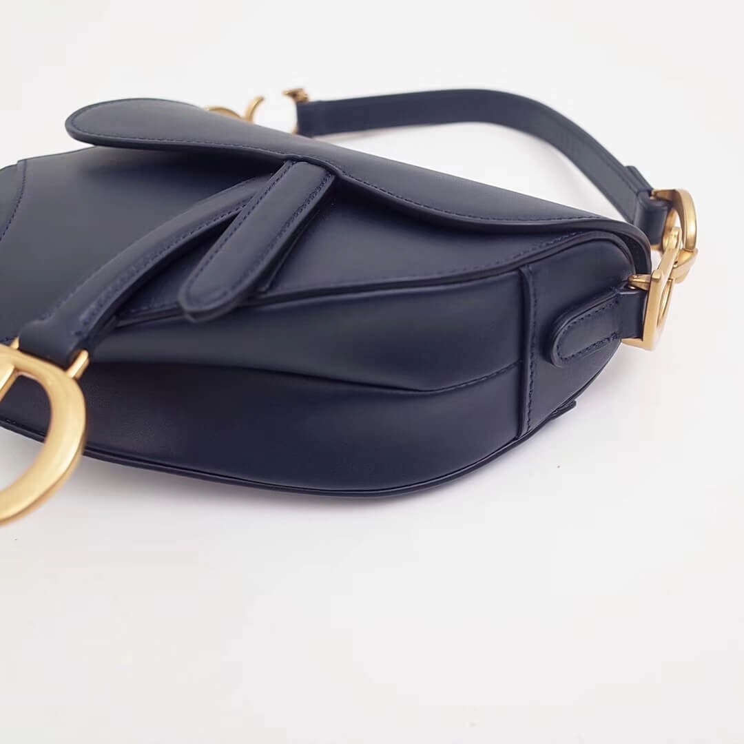 Christian Dior Smooth Calfskin Mini Saddle Bag M0447