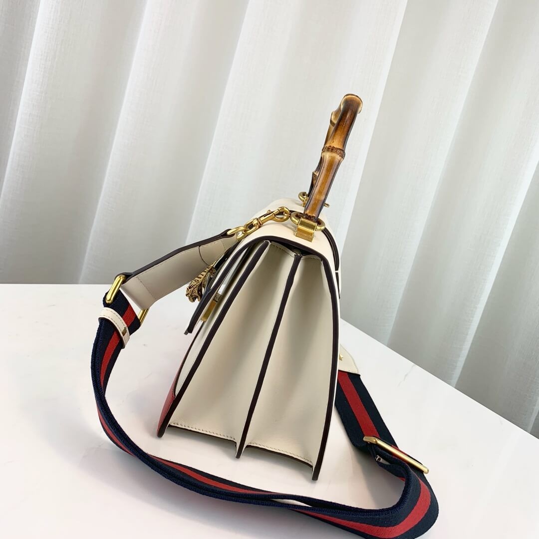 Gucci Dionysus Medium Top Handle Bag 448075 White/Blue/Red