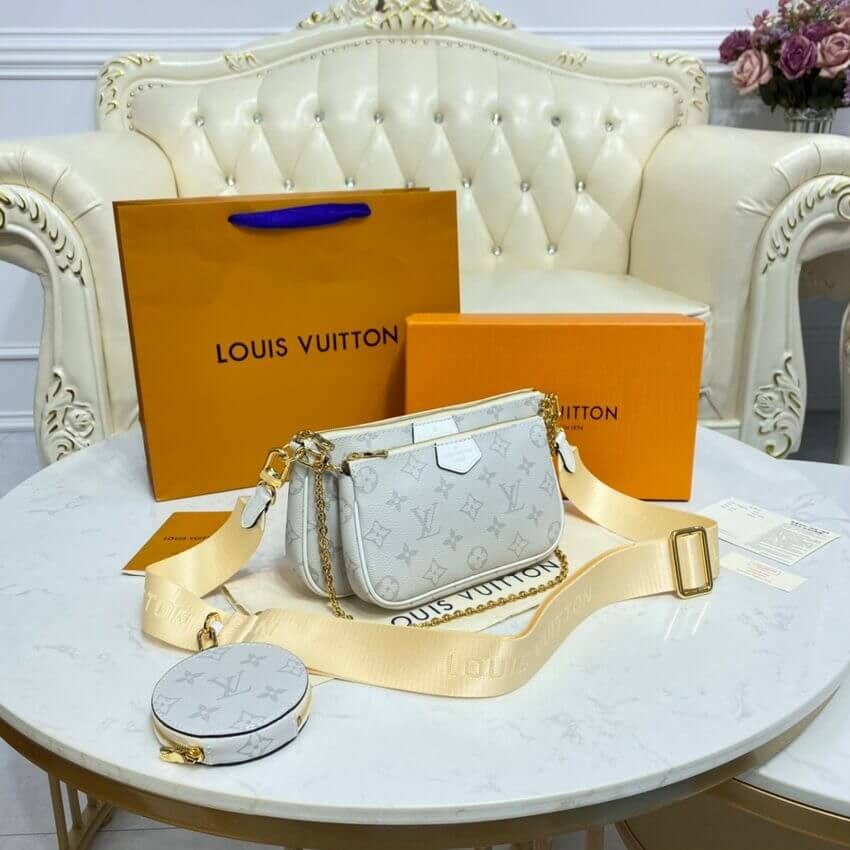 Louis Vuitton Monogram Multi Pochette Accessoires White