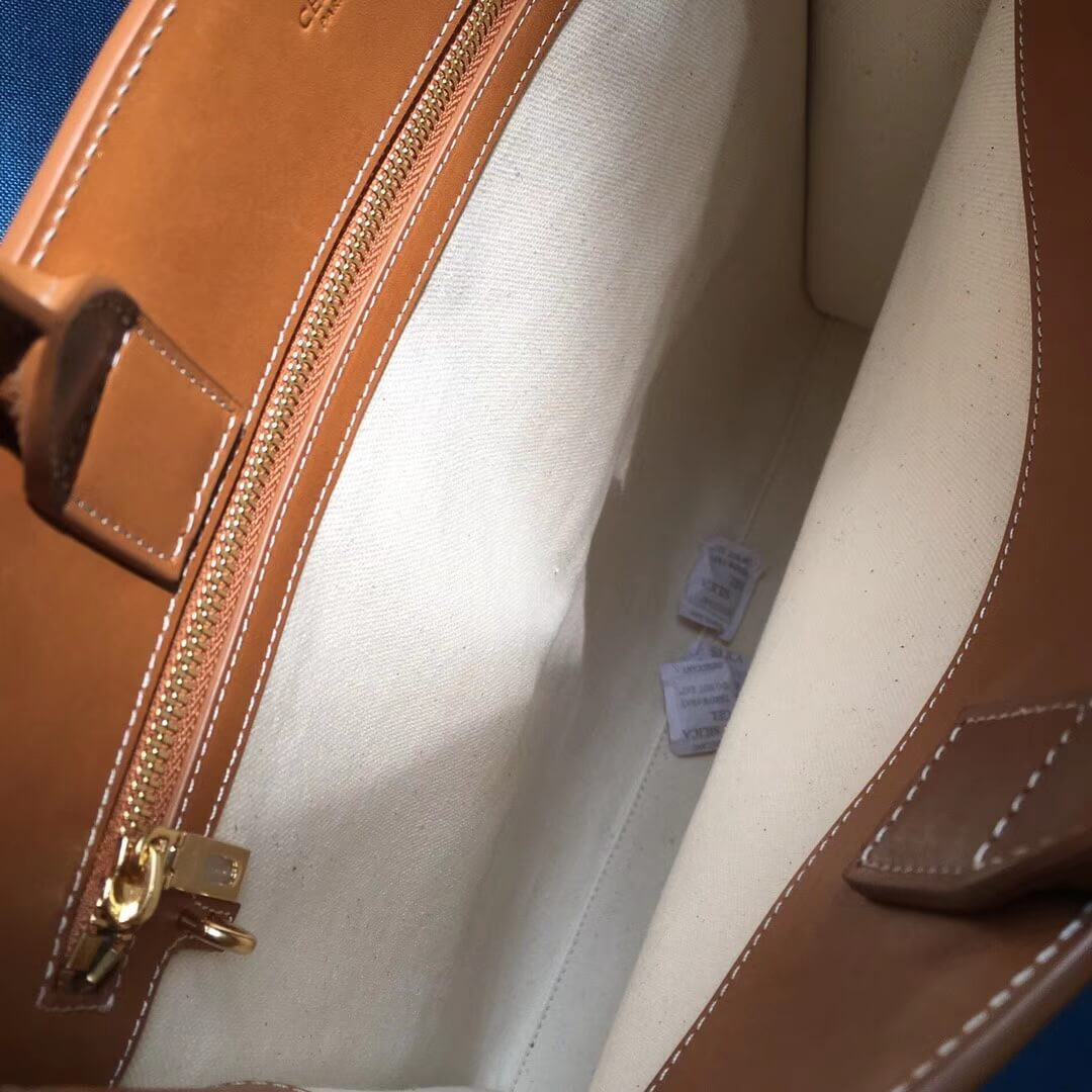 Celine Vertical Cabas Celine In Canvas With Celine Print And Calfskin 190402