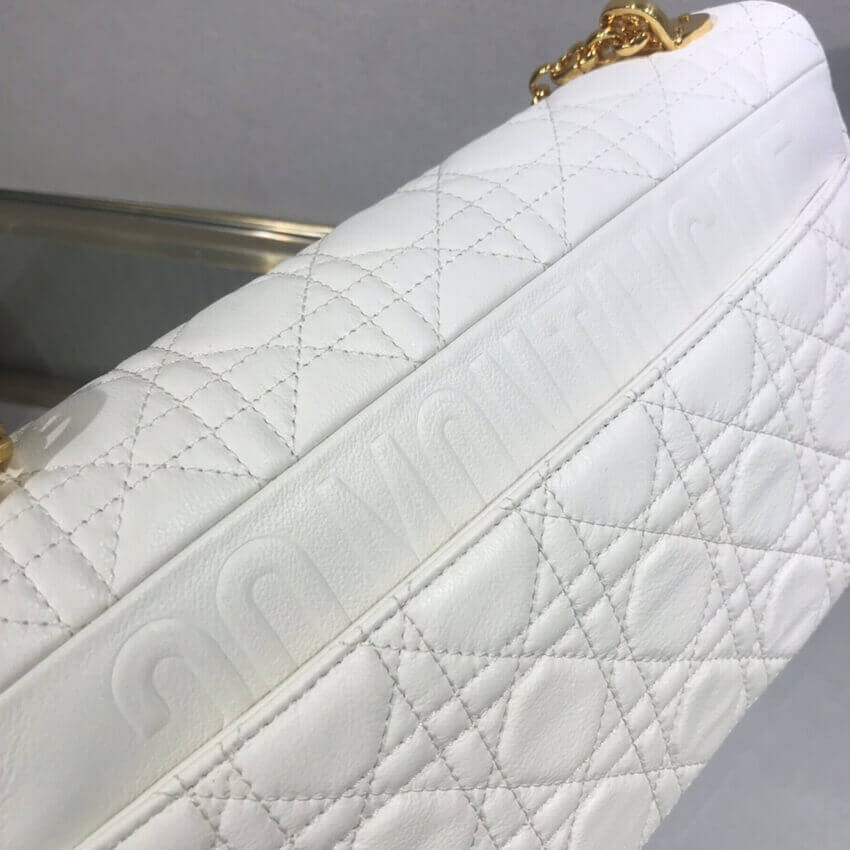 Dior Large Caro Bag Black Supple Cannage Calfskin M9243