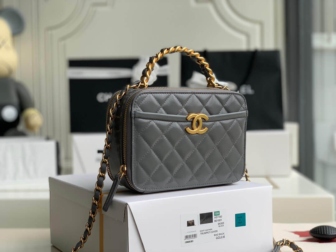 Chanel Lambskin Vanity Case AS2179